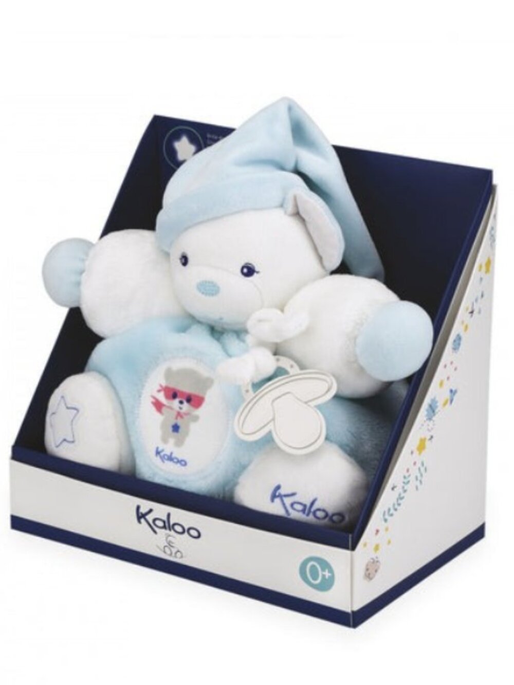 Kaloo Blue Bear /w Cap Imagine Chubby – Aqua - Small Size New In Box